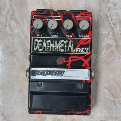DOD Death Metal Distortion FX86 1990s - Airbrush Black and Red (1st Edition) image 2