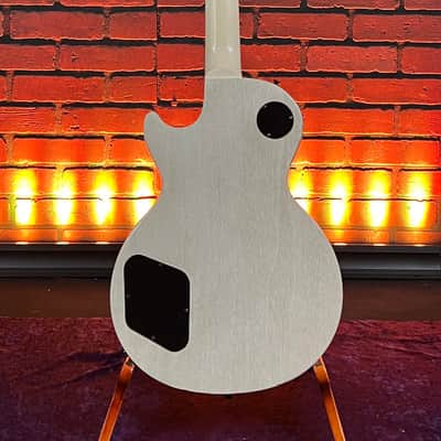 2013 Gibson LPJ Les Paul Electric Guitar - Transparent Whitewash Finish. w/ Gig Bag image 8