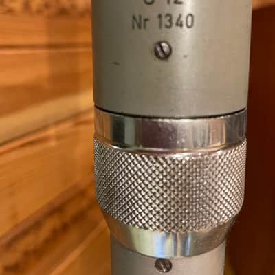 AKG C 12 Large Diaphragm Multipattern Tube Condenser Microphone 1950s - Silver image 3