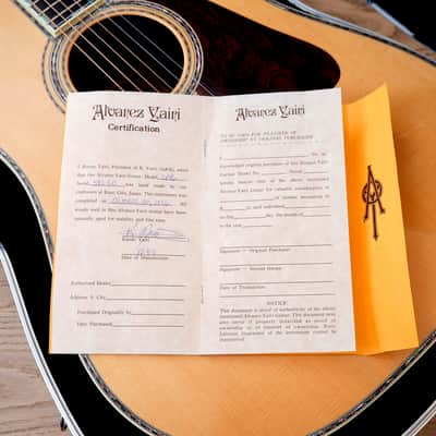 1985 Alvarez by Kazuo Yairi DY96 Dreadnought Acoustic Guitar w/ COA & Case image 18