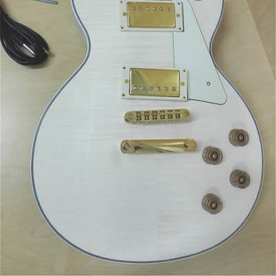 Haze  Electric Guitar DIY Kit,Solid Body w/Flame Maple Veneer E-238DIY SG image 4