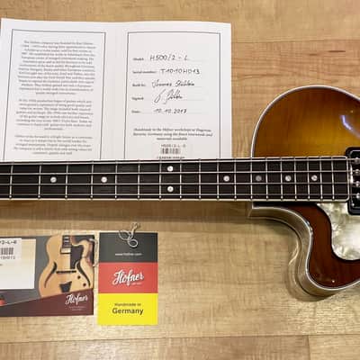 Hofner 500/2 Club Bass Lefty 2020 Sunburst image 5
