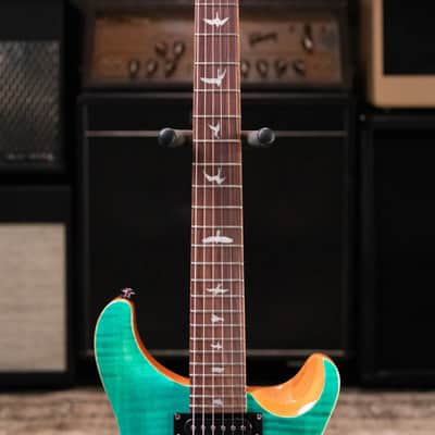 PRS SE Custom 24-08 Electric Guitar - Turquoise with Gig Bag image 4