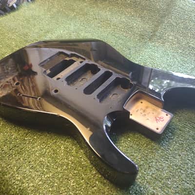 Jackson Vintage PS4 Super Strat Body 1990s - Original Factory Gloss Black Finish image 1