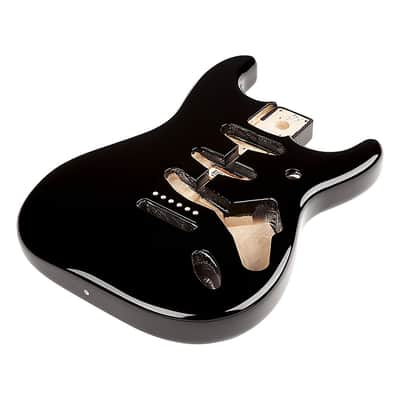 Fender Classic Series '60s Stratocaster Alder Body Vintage Bridge Mount (Black) image 3