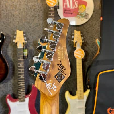 Schecter Nick Johnston Traditional LH SSS (Lefty/Zurdo) SIGNED BY NICK SUPER EXCLUSIVE - Atomic Coral Pink Shell With Custom Foam Case”The Home of Tone” image 10