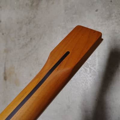 Roasted Maple Tele Neck fits fender Telecaster body 22fret Block Inlay image 9