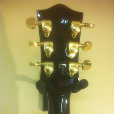 Davison Les Paul Custom Style Gtr. Black image 5