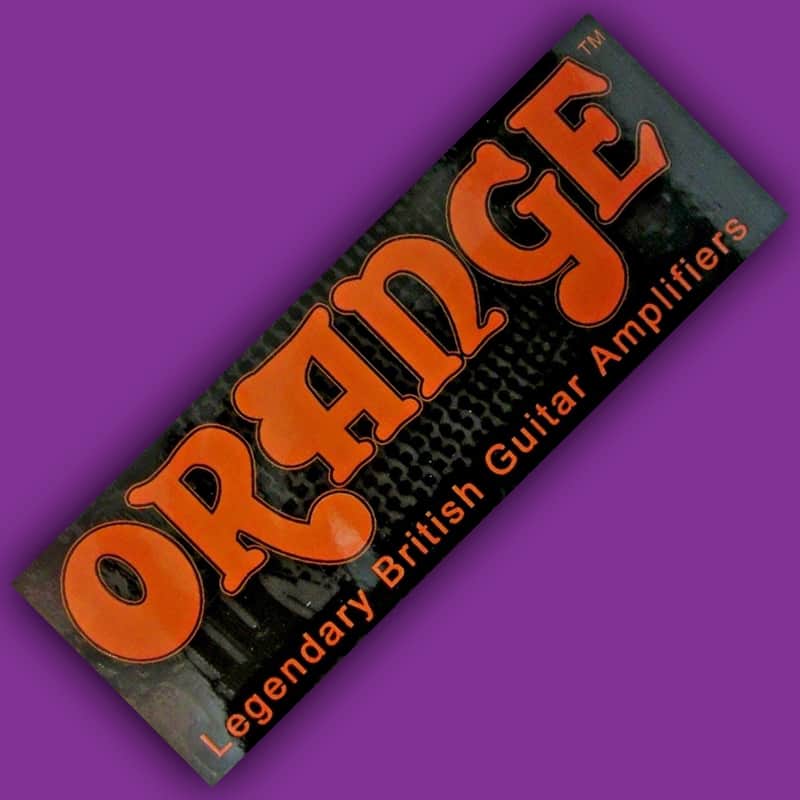 ORANGE MUSIC ELECTRONIC COMPANY AMP STICKER INSANELY RARE LIMITED EDITION AMPLIFIER BUMPER CASE CANDY AMPLIFIERS FREE SHIPPING! image 1