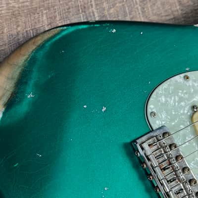 MyDream Stratocaster Custom Built - Relic Sherwood Green Asyllum Voodoo '60 image 6