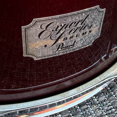Pearl Export 14x5.5 Snare Drum Burgundy w/Genuine Pearl Throw-Off image 5