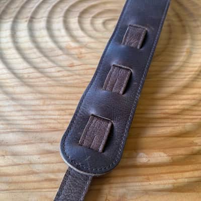 Fender 2-1/2" Baseball Glove Leather Guitar Strap - Dark Brown image 6