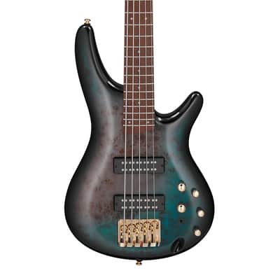 Used Ibanez SR405EPBDXTSU SR Standard 5-String Bass Tropical Seafloor Burst image 1