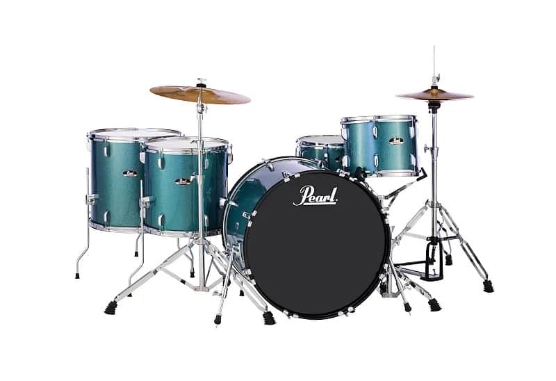 Pearl RS525WFC Roadshow 12 / 14 / 16 / 22 / 14x6.5" 5pc Drum Set with Hardware, Cymbals image 1