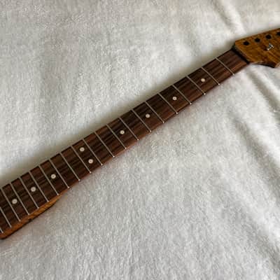 Warmoth Roasted Flame Maple Stratocaster Neck 2020 - Clear Gloss image 9