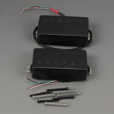 Humbucker Pickup Ceramic Guitar Neck + Bridge Pickup Set Black Fit LP Style Electric Guitar image 3