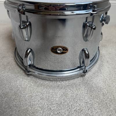 Slingerland Vintage 12” x 8” Chrome Tom Drum - Brass Hoops 60s - Chrome image 1