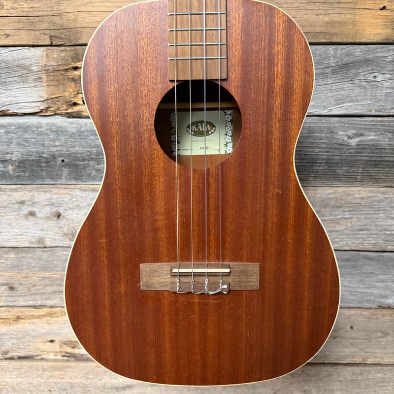Kala KA-BE Mahogany Series Acoustic/Electric Baritone Ukulele with EQ 2010s - Satin Natural image 1