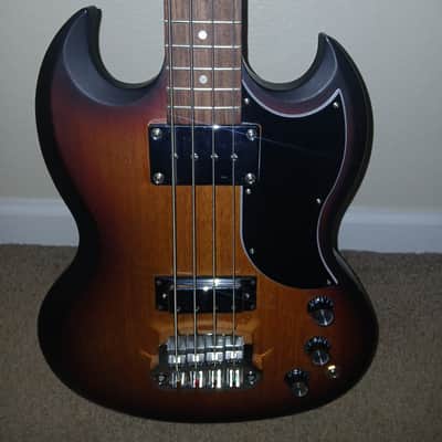 Gibson SG Bass - red/brown sunburst - w/case image 3