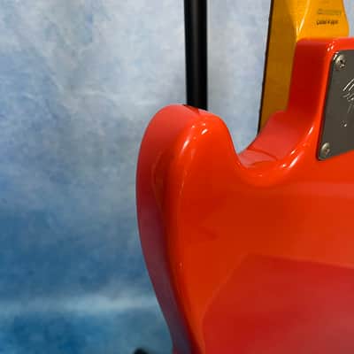 1999 Fender MB-98 / MB-SD Mustang Bass Fiesta Red Crafted in Japan, CIJ image 17