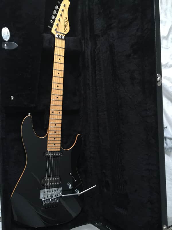 Schecter California Custom USA Custom Shop 1996 Black image 1