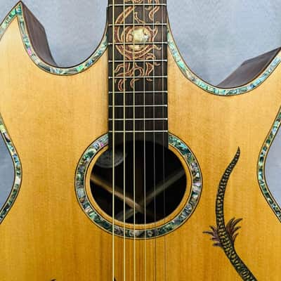 Blueberry Handmade Baritone Acoustic Guitar image 16