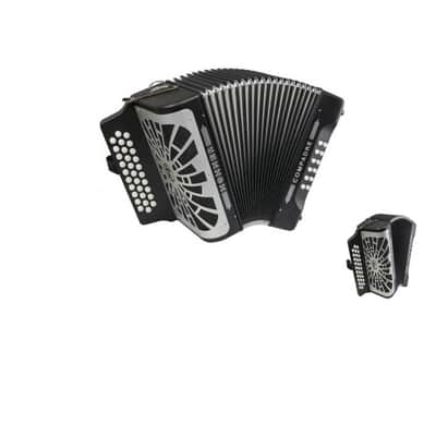 Hohner Compadre Diatonic Accordion - Keys of F/Bb/Eb - Black -NEW image 1