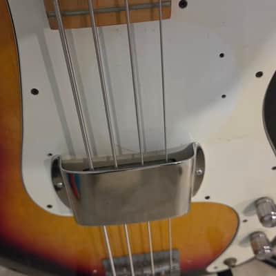 Hondo Telecaster Bass  Maxon pickup 1978 Sunburst image 9