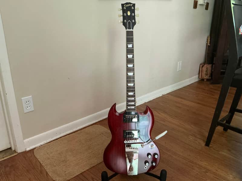Epiphone 1964 SG Standard Reissue with Maestro Vibrola 2025 - Cherry Red image 1