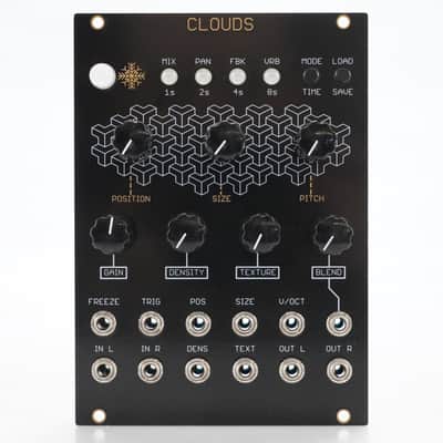 Mutable Instruments Clouds Oscillosaurus Panel Black/Gold Eurorack Module #52406 image 1