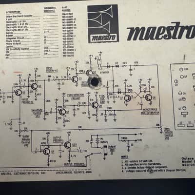 Maestro Octave Box 1971 - Blue / Black image 8