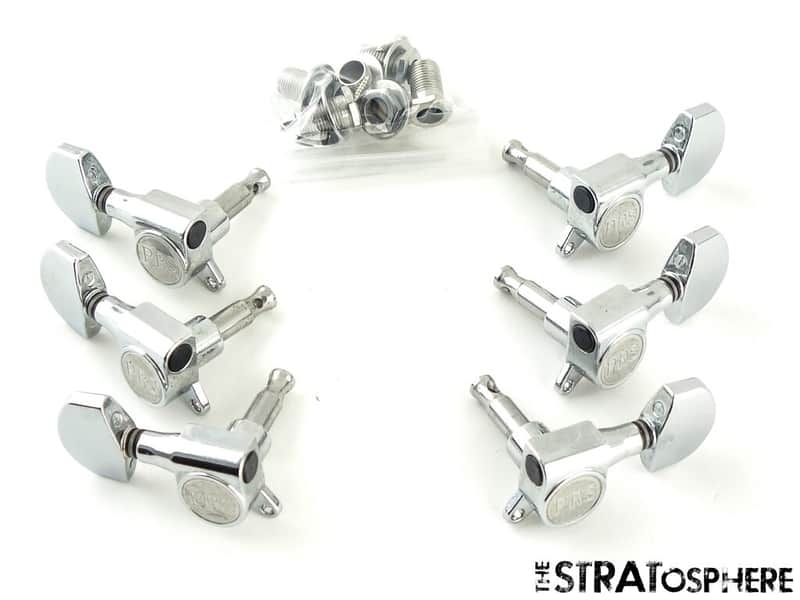 6 PRS SE Santana TUNERS TUNING PEGS PRS Designed Guitar Parts Nickel. image 1