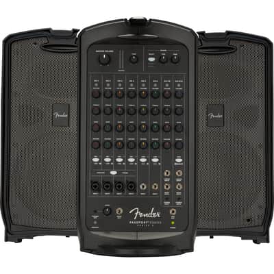 Fender Passport Venue Series 2 7-Channel 600-Watt Portable PA System 2018 - 2020 - Black image 1