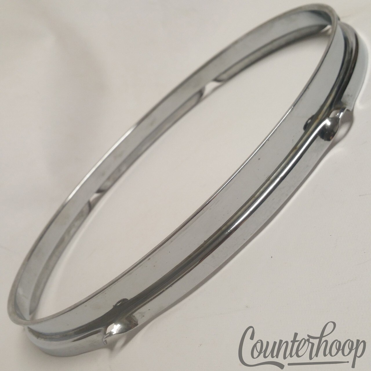 Rogers 12" Tom Drum Rim/Hoop Triple-Flange Chrome 6-Lug Hole Powertone 60s USA* — main photograph