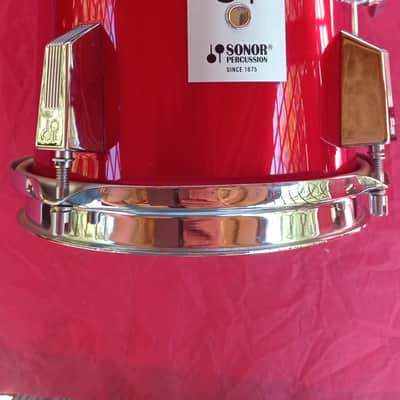 Ultra Rare Vintage 1987 Sonor Phonic Plus 8x8" Tom - Candy Apple Red - Excellent Condition image 6