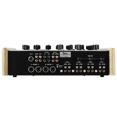 Alpha Recording System MODEL9500B 4-Channel Rotary DJ Mixer with Wooden Sides (limited silver edition) image 3