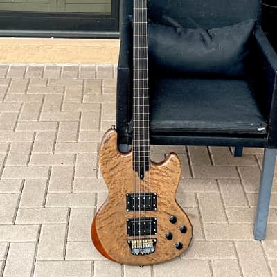 Wal Mk. I Fretless Bass 1986 - crazy cool Acid Stained Birdseye Maple w/a Lined Fingerboard. image 2