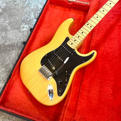 Fender Stratocaster 1975 - Natural original vintage USA maple strat image 5