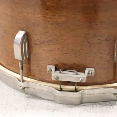 Leedy 12x15" Marching Snare Drum Mahogany Vintage 1940's image 6