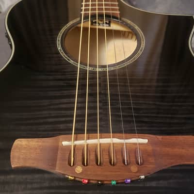 IBANEZ AEWC400-TKS | Full Flame Maple top sides and back | Concert Cutaway | OM [slimline depth] image 7