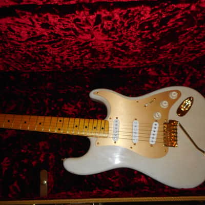 Scarecrow Guitars 1956 Mary Kay Stratocaster Tribute Fender Licensed neck and all fender electronics and hardware 2024 - Blonde (light Relic) image 3