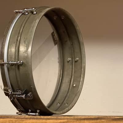 20/30's Ludwig 4x14 "Dance" Model Universal NOB 6 Lug Snare Drum 2-Piece image 2