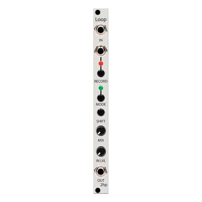 2hp Loop Eurorack Looping Audio Recorder Module (Silver) image 1