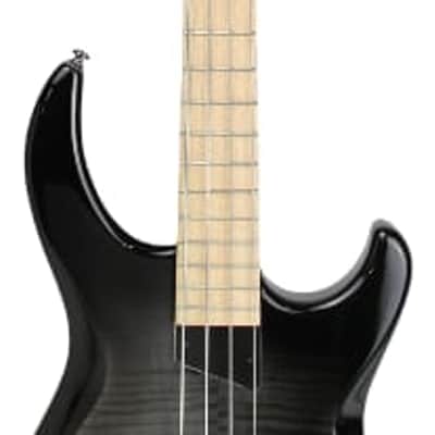 MTD Kingston Kingston Saratoga Deluxe 4 Trans Black Burst Gloss, Maple Fretboard image 7