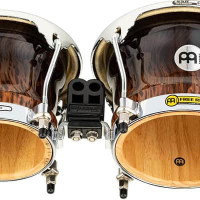 Free Ride Series Wood Bongos, Brown Burl Finish image 4