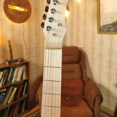 Krunk Ani Style Black Custom Guitar Soviet Era Reissue Rare USSR Retro image 10