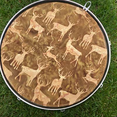 16" reversible Drum Bunny cotton drum cover - partial mute - dampener - compare to Big Fat Snare Drum Quesadilla, Drum Tortilla image 2