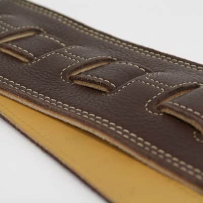 Harvest Fine Leather Premium Brown Glove Nappa Long Bass Strap image 14