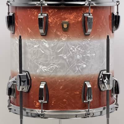 Ludwig 20/12/14/5x14" Classic Maple Downbeat Drum Set w/ Rail - Exclusive Fire Burst Pearl image 20