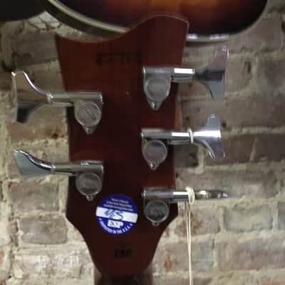 Ltd Xtone Natural Wood Acoustic Bass Guitar image 4